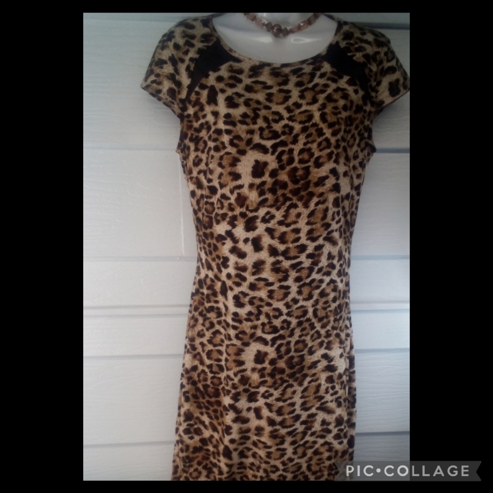 Vintage style animal print dress.26